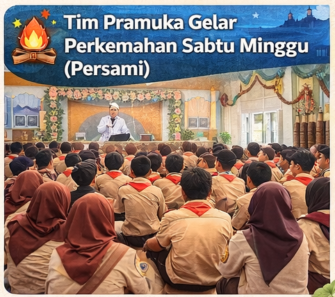 Tim Pramuka Gelar Perkemahan Sabtu Minggu (Persami)