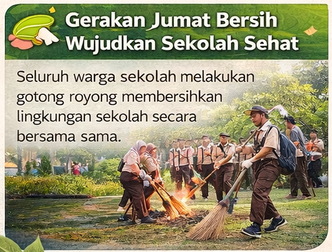 Gerakan Jumat Bersih Wujudkan Sekolah Sehat